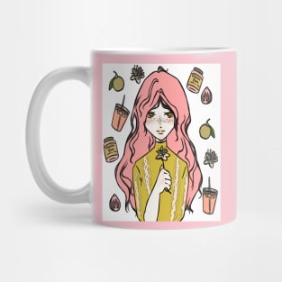 girly, curvy, cute, winter t-shirt collection Mug